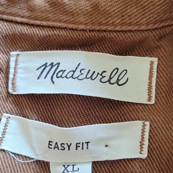 Madewell Garment-Dyed Work Shirt Tan Size XL - Picture 4 of 8